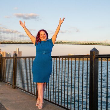Bridget Grateful Ambassador Bridge in background